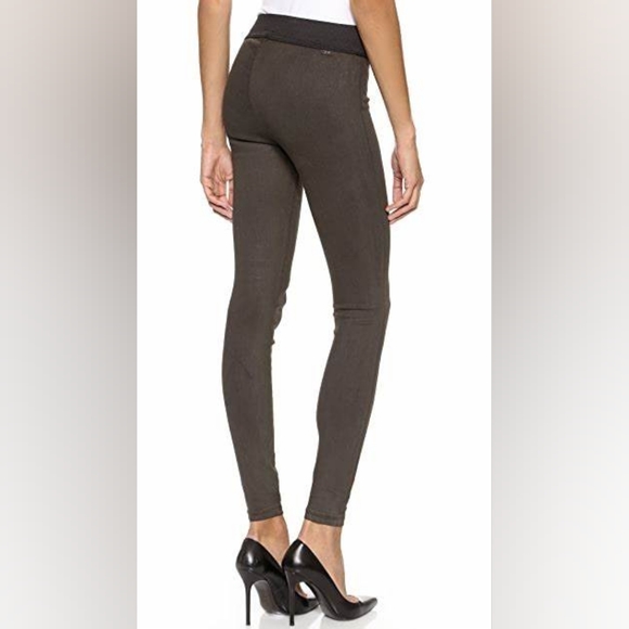 NWT, Citizens of Humanity Greyson Coated Leggings in Brown Suedette - Picture 3 of 15